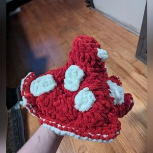 Crocheted Mushroom hat